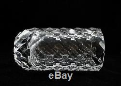 Vintage Orrefors Berit Johanson Rare Haga Cut Diamond Crystal Vase