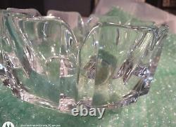 Vintage Orrefors Cut Crystal Serving Bowl Large