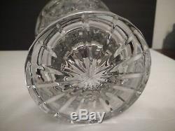 Vintage ROGASKA GALLIA Clear Cut Crystal 13 1/2 Large Heavy Footed Vase