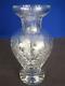 Vintage Rogaska Gallia Clear Cut Crystal 14 Large Heavy Footed Vase