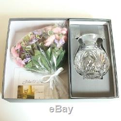 Vintage Signed Waterford 1998 Mothers Day Cut Crystal Vase Original Box Bouquet