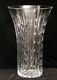 Vintage Signed Waterford Irish Crystal Vase Cut Glass Wheat Pattern 12 Large Sz
