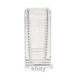 Vintage Skruf Bengt Edenfalk Prism Cut Art Glass Vase