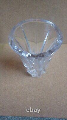 Vintage St Louis Crystal France Etrusque Cut Glass Vase Hermes Heavy Paper Label