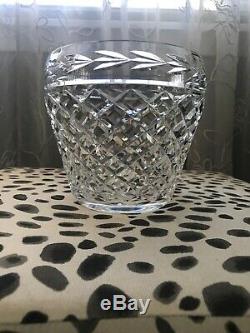 Vintage Waterford Crystal Bowl Vase Ice Bucket Diamond Cut Glandore 6.5