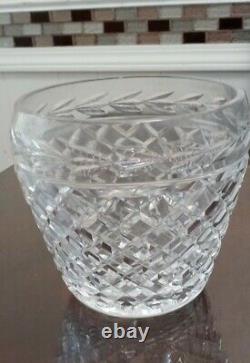 Vintage Waterford Crystal Bowl Vase Ice Bucket Diamond Cut Glandore 6.5 ireland