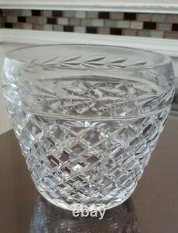 Vintage Waterford Crystal Bowl Vase Ice Bucket Diamond Cut Glandore 6.5 ireland