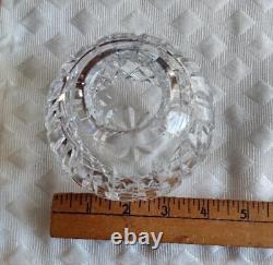 Vintage Waterford Crystal Lismore Set of 2 Clear Cut Glass Rose Bowls 6&3 1/2