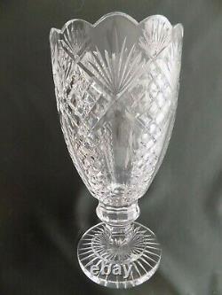 Vintage Waterford Crystal Vase Master Cut Ireland Perfect 13 Signed