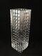 Vintage Waterford Cut Crystal Fleurology Square Vase By Jeff Leatham, 11 Tall