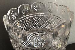 Vintage Waterford Ireland Cut Crystal Vase 7in