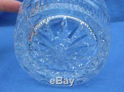 Vintage Waterford Large Hand-Cut Crystal Vase 8 inch
