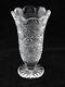 Vintage Waterford Unique Htf Cut Crystal Glass Vase Acid Etched Signed 7 Mint