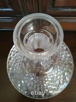 Vintage Waterford sined Ships Decanter Irish Lismore Cut Crystal& Stopper Alana