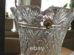 Vintage cut glass Waterford Irish crystal vase never used with labels