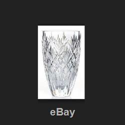 WATERFORD Cassidy CRYSTAL VASE NIB 8 Limited Edition 40016230 Diamond Cut GIFT