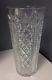 Waterford Clear Faceted Heavy Cut Lead Crystal 10 Inch Clare Patterned Vase Sr