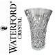 Waterford Crystal 10 Tall Diamond-cut, Flared Vase Signed Perfect