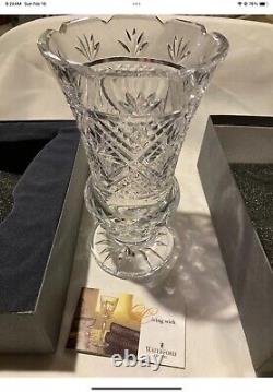 WATERFORD Crystal 1998 MASTER CUTTER 8.5 Footed Vase Samuel Miller Original box
