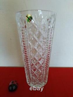 WATERFORD Crystal Clare Cut Pineapple & Diamond SKYSHELL Vase 10 NWOB