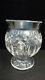 Waterford Crystal Clear Cut Glass Round Bowl Vase Or Candle Holder 6 3/4