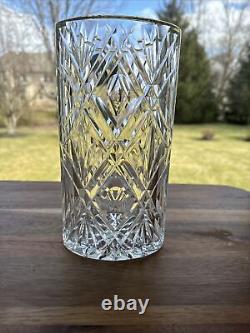 WATERFORD Crystal Clear Cut Pineapple & Diamond ARCHIVE Vase 8 Tall With Tag