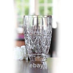WATERFORD Marquis CRYSTAL Flower Crystal Vase Sparkle 9 Tall