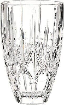 WATERFORD Marquis CRYSTAL Flower Crystal Vase Sparkle 9 Tall