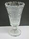 Waterford Cut Glass Signed Vase Footed Old Cut In Ireland