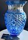 Waterford Cased Crystal Fleurology 12 Molly Blue Bouquet Vase 155945 Msrp $950