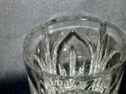 Waterford Clear Cut Crystal 8 Castleton Oval Vase Beautiful, Signed