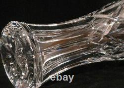Waterford Crystal 12 Vase Tall With Deep Cuts Etched Hallmark On Base Low $ Bid