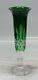 Waterford Crystal #143405 Lismore 9-1/8 Emerald Green Bud Vase