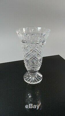 Waterford Crystal 7 Master Cut Flower Vase 17.8 cm Tall. Toothed & Footed