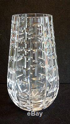 Waterford Crystal 7 Tralee Vase Signed Etched CUT GLASS