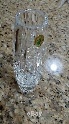Waterford Crystal Aoife Diamond Cut Glass Clear 8 Stem Vase Bnib