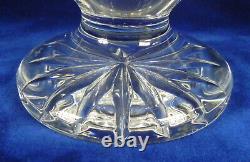 Waterford Crystal Balmoral Flower Vase, 12 by 7 Footed, Cut Glass, VG