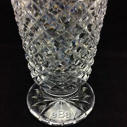 Waterford Crystal Clara Vase Signed Cut Ireland Glass 8 1/2