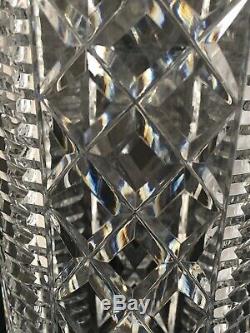 Waterford Crystal Clare Irish Lead Crystal Vase, 8, Full Lead Hand Cut Crystal