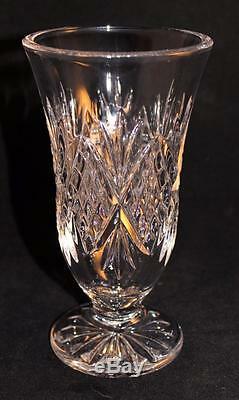 Waterford Crystal, Criss Cross, Fan Cut, Footed Vase 7