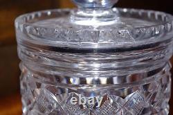 Waterford Crystal Cut Glass Biscuit Barrel Vintage Sweet or Cookie Jar