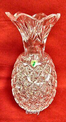 Waterford Crystal Diamond Cut 12 Pineapple Vase Rare