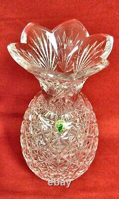 Waterford Crystal Diamond Cut 12 Pineapple Vase Rare