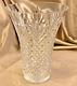 Waterford Crystal Emmet 10 Vase Ireland Diamond Cut Near Mint