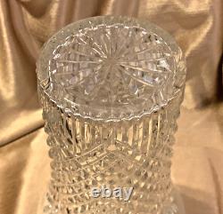 Waterford Crystal EMMET 10 Vase IRELAND Diamond Cut NEAR MINT