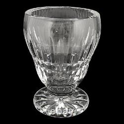Waterford Crystal Giftware Footed Vace Vertical Horizontal Cuts 5 1/8 Signed