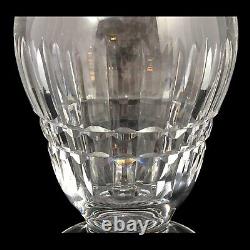 Waterford Crystal Giftware Footed Vace Vertical Horizontal Cuts 5 1/8 Signed