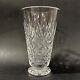 Waterford Crystal Hand Cut Leaded Clear Footed Vase 8