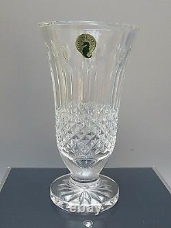 Waterford Crystal Happy Birthday Cut Footed Vase Original Boxed 6 7/8 Tall