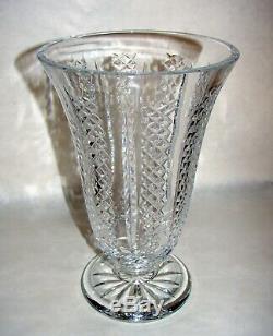 Waterford Crystal Hibernia Pattern Cut Glass Flower Vase Ireland 10
